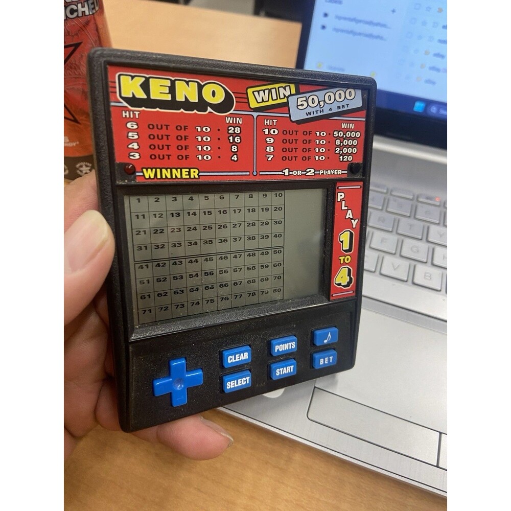 VINTAGE Radica KENO Electronic Hand Held Game Model No. 1480